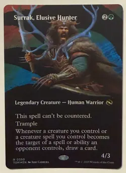 Surrak, Elusive Hunter Borderless Foil - Tarkir: Dragonstorm: MTG - Image 1