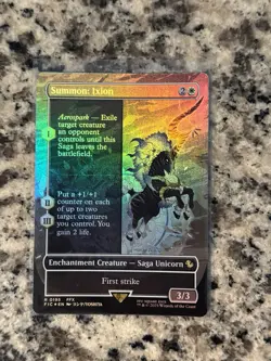 Summon: Ixion Borderless Foil Commander Final Fantasy MTG NM - Image 1