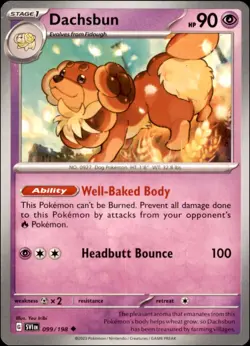Pokemon - 2X Dachsbun #099/198 - SV01: Scarlet & Violet Base Set Uncommon - Image 1