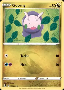 Pokemon - 2X Goomy #195/264 - SWSH08: Fusion Strike Common - Image 1
