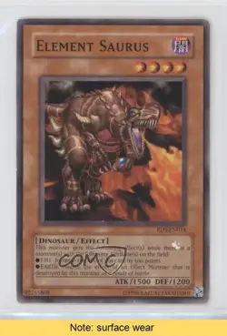 Element Saurus Unlimited YuGiOh Rise of Destiny #RDS-EN0014 2004 READ 0t4d - Image 1