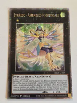 Lyrilusc - Assembled Nightingale RA04-EN069 Quarter Century Secret Rare Yugioh - Image 1