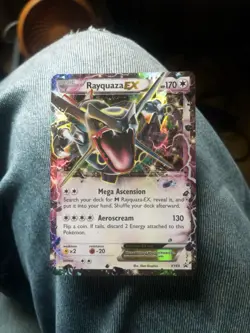Pokemon TCG Rayquaza-EX XY Black Star Promos Holo Card XY69 - Image 1