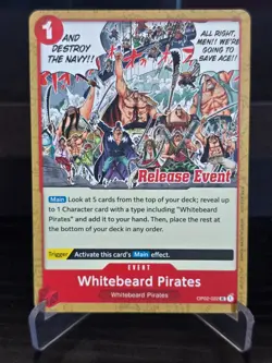 One Piece Card Game - Whitebeard Pirates (Release Event) OP02-022 UC - NM - Image 1