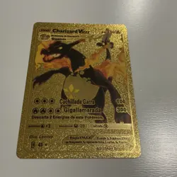 Charizard VMAX Symbol Gold Foil Fan Art Pokemon Card Display HP330 - Image 1