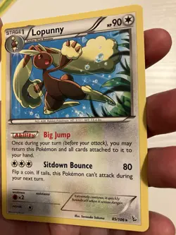 Lopunny 85/106 - XY Flashfire Regular Rare - Pokemon Card NM - Image 3