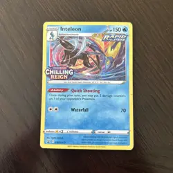 Inteleon - SWSH113 - PreRelease Pokemon Promo Sword & Shield Rare Holo Card LP - Image 1