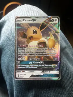 Pokemon TCG Eevee GX SM174 Sun & Moon Black Star Promo Card English - Image 1
