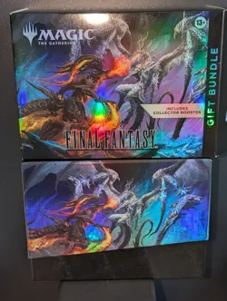 MTG Final Fantasy Empty Gift Bundle Storage Box Collector Card Organizer - Image 1