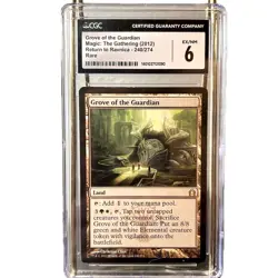 GROVE OF THE GUARDIAN Rare Return to Ravnica 2012 240/275 CGC 6 EX/NM MTG - Image 1