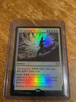 Devastating Mastery -Foil Light Play MTG Promos: Prerelease Cards NM-Mt - Image 1