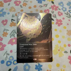 MTG Contested War Zone Galaxy Foil , Edge of Eternities , NM , Rare Land - Image 1