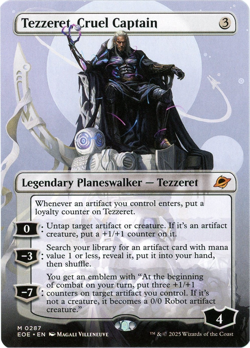 Tezzeret, Cruel Captain (Borderless) - 0287 - Edge of Eternities - MTG NM/M - Image 1