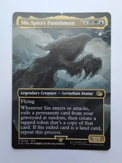 MTG Sin, Spira's Punishment (FIN) Final Fantasy (Borderless) Regular Rare 0348 - Image 1