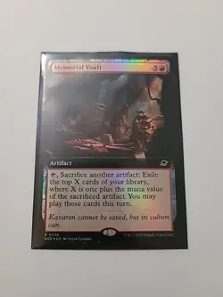 Mtg - Memorial Vault *Foil Extended Art* #ZN-121 - Image 1