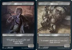 MTG Walker (Blade Walker) Token // Walker (Well Walker) Token - Foil, Secret Lai - Image 1