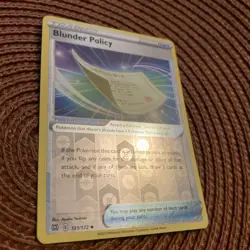 Blunder Policy 131/172 Pokemon Card SWSH Brilliant Stars Reverse Holo Foil - Image 2