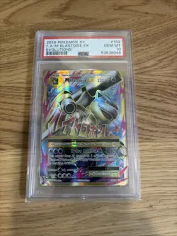2016 POKEMON XY EVOLUTIONS 102/108 MEGA BLASTOISE EX FULL ART GEM MINT PSA 10 - Image 1