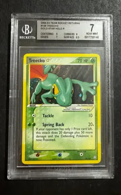 Pokemon Treecko Gold Star 109/109 Ex TRR Holo BGS 7 Near Mint - No Charizard - Image 1