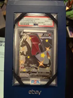 Pokemon Champions Path Charizard V Shiny Secret Rare 079/073 PSA 10 - Image 1