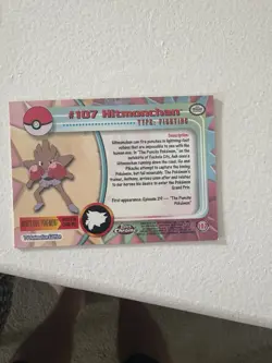 2000 Pokemon Topps Chrome HITMONCHAN #107 Base BC - Image 2