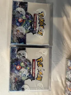 Pokemon TCG: Stellar Crown Booster Box Factory Sealed With Protector - Image 1
