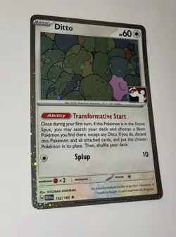 Pokemon TCG Dito 132/165 "league Play" Stamped Variation Cosmos Holo Prize Pack! - Image 2