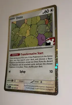 Pokemon TCG Dito 132/165 "league Play" Stamped Variation Cosmos Holo Prize Pack! - Image 3