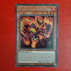 Yugioh Red Lotus King, Flame Crime BLTR-EN028 1st Edition - Image 1