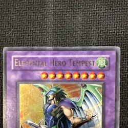Yugioh Elemental Hero Tempest EEN-EN034 Unlimited Ultra Rare Holo - MP - Image 3