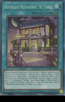 Nouvelles Restaurant "At Table" (CR) - 1st Edition Wild Survivors NM YuGiOh - Image 1