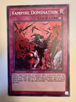 Yugioh Vampire Domination DASA-EN011 Secret Rare 1st Ed - Image 1