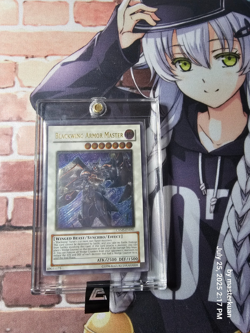 YUGIOH GREY STAMPED Blackwing Armor Master CRMS-EN041 Ultimate Rare Unlimited NM - Image 1