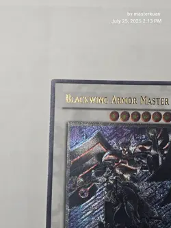 YUGIOH GREY STAMPED Blackwing Armor Master CRMS-EN041 Ultimate Rare Unlimited NM - Image 3