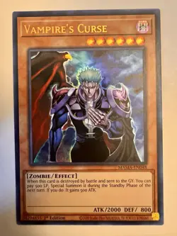 Vampire's Curse - MAMA-EN048 - Ultra Rare - 1st Edition - Yugioh - Image 1