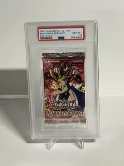 YuGiOh 2017 Pharaoh's Servant Booster Pack - Graded (PSA Gem MT 10) - Image 1