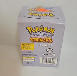 1999 Nintendo Artbox Pokemon Stickers Pack Series 1 Factory Sealed Box 30 Packs - Image 3
