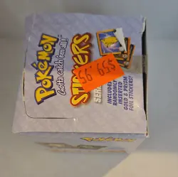 1999 Nintendo Artbox Pokemon Stickers Pack Series 1 Factory Sealed Box 30 Packs - Image 5