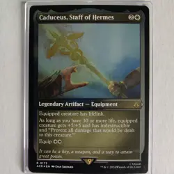 Caduceus, Staff of Hermes - Foil Etched - NM - Assassin's Creed ACR - MTG - Image 1