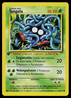 Pokemon Card - Tangela 1st Edition Italian Base Set 66/102 Common - Image 1
