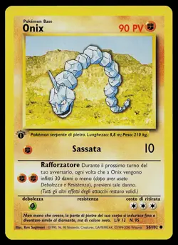Pokemon Card - Onix 1st Edition Italian Base Set 56/102 Common - Image 1