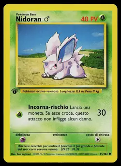 Pokemon Card - Metapod 1st Edition Italian Base Set 54/102 - Image 1