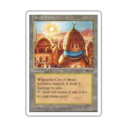 WOTC MtG Chronicles City of Brass (R) VG- - Image 1