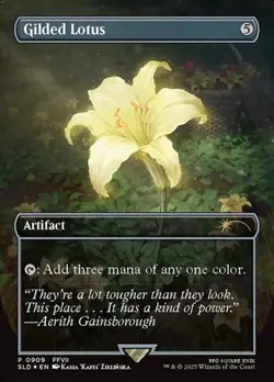 Gilded Lotus - Rainbow Foil Extended Art Promo Secret Lair Promos NM MTG - Image 1