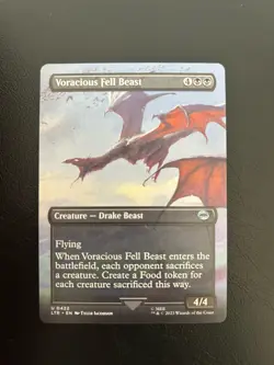 Mtg Voracious Fell Beast (Borderless) Lord of the Rings Uncommon 422 - Image 1