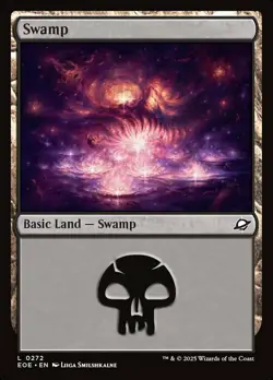 Basic Lands 10 MTG Swamp (0272), NM-Mint, English Edge of Eternities - Image 1