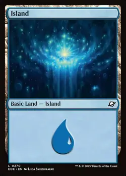 Basic Lands 10 MTG Island (0270), NM-Mint, English Edge of Eternities - Image 1