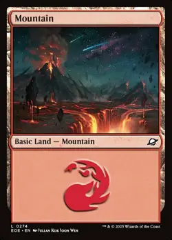 Basic Lands 10 MTG Mountain (0274), NM-Mint, English Edge of Eternities - Image 1