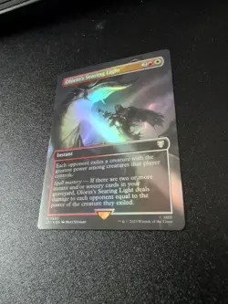 Olorin's Searing Light 0503 Borderless Rare Foil Lord of the Rings MTG Near Mint - Image 1