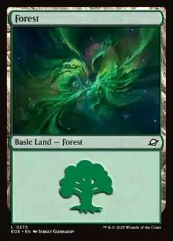 Basic Lands 10 MTG Forest (0275), NM-Mint, English Edge of Eternities - Image 1